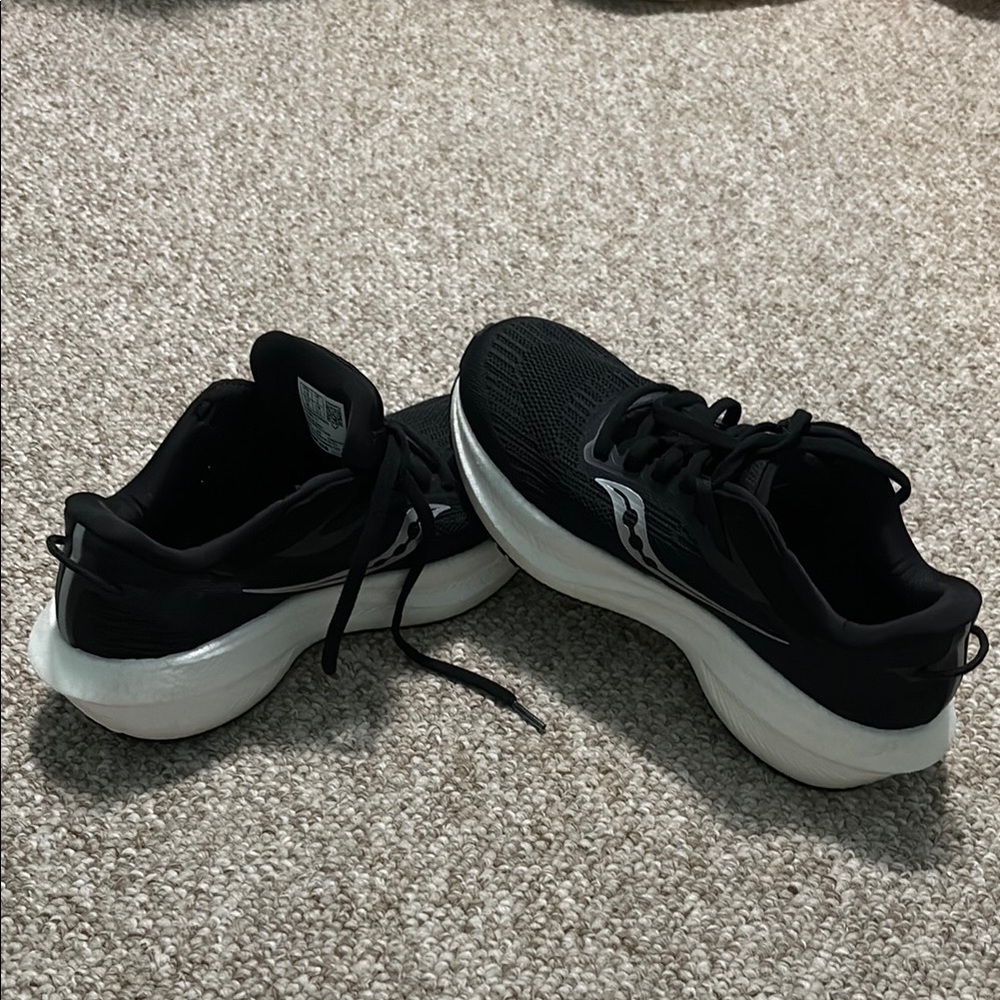 Saucony Black and White Athletic Sneakers